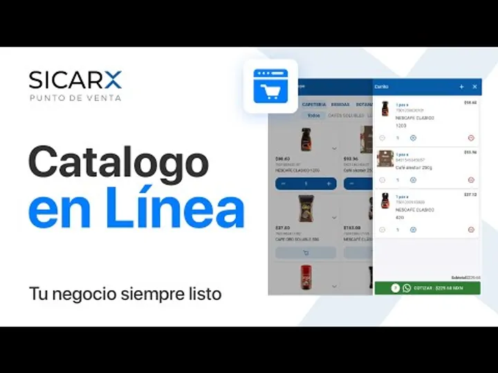 Creación de Catálogo en Línea con SICAR X Shop